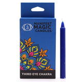 Manifest Magic Candles (pack of 12) - Indigo - Third Eye Chakra