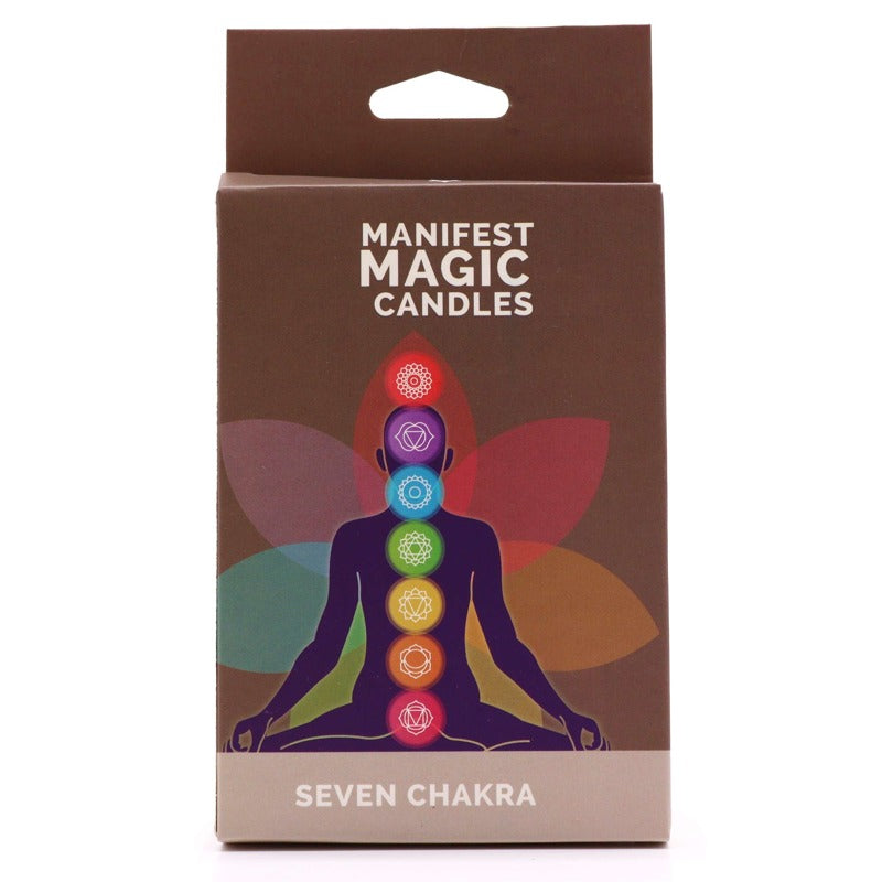 Seven Charkra Manifest Candles (pack of 7)