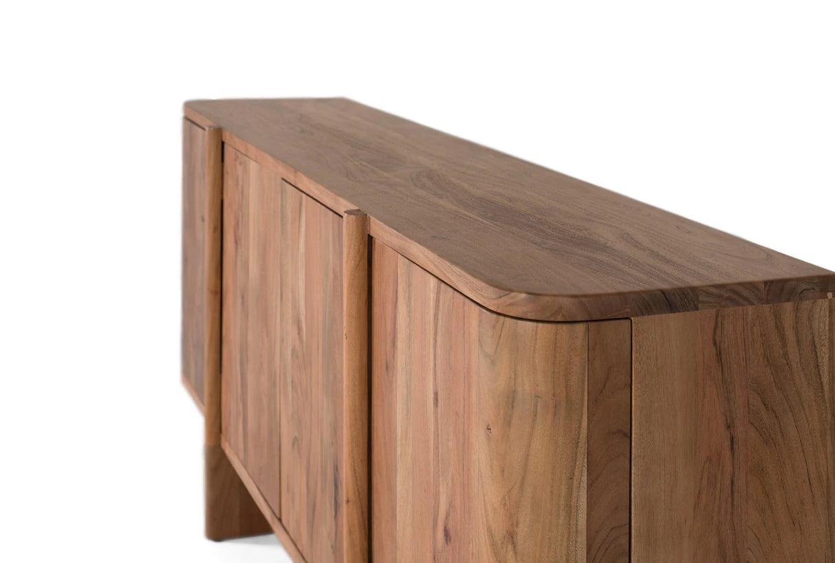 Giner and Colomer - Acacia Wood 4-Door Sideboard With Push Opening