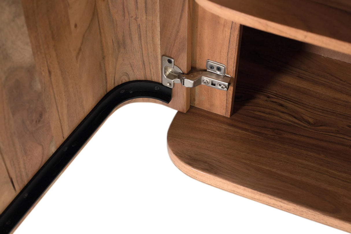 Giner and Colomer - Acacia Wood 4-Door Sideboard With Push Opening