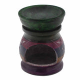 Soapstone Oil Burner 10cm - Flower of Life - Five Colours