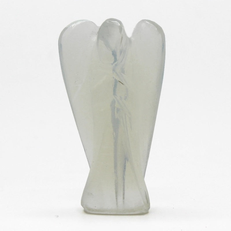 Hand Carved Gemstone Angel - Opalite