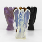 Hand Carved Gemstone Angel - Opalite