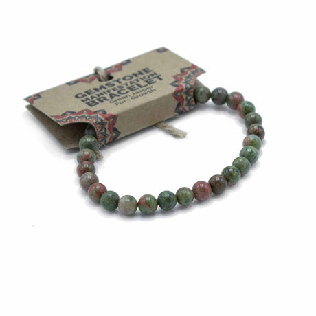 Gemstone Manifestation Bracelet - Green Jasper - Growth