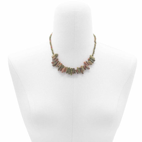 Longstone Gem Necklace - Unakite