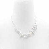 Longstone Gem Necklace - White Jasper