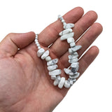 Longstone Gem Necklace - White Jasper