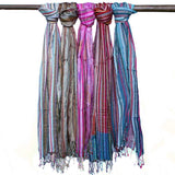 Indian Boho Scarves - 22x72cm - Random Blues