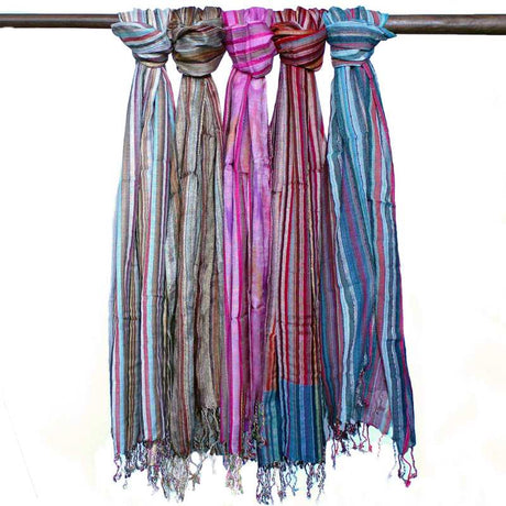 Indian Boho Scarves - 22x72cm - Random Blues