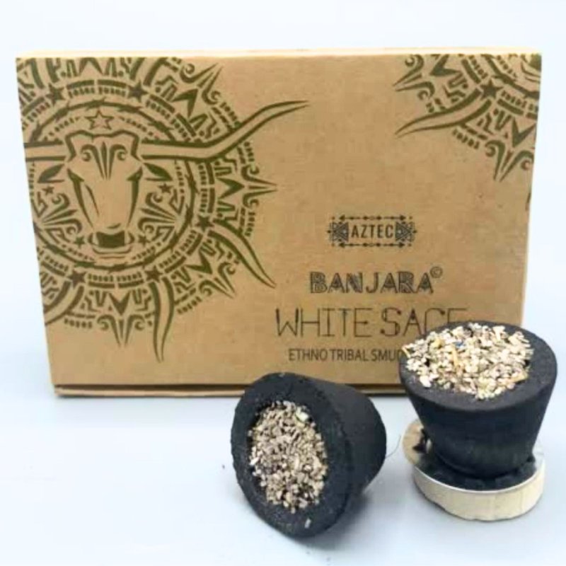 Banjara Smudge Cups - White Sage