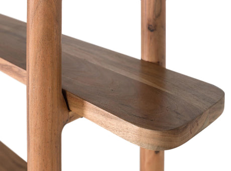 Giner and Colomer - Acacia Wood Bookcase With 5 Shelves & 16 cm Legs
