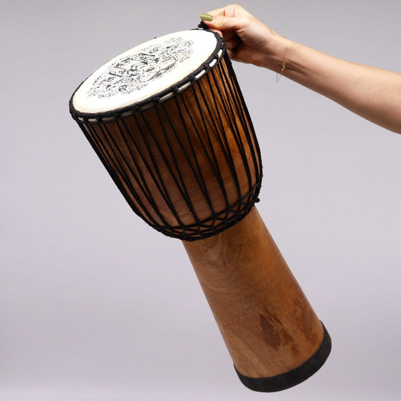 Hamsa Wide Top Djembe Drum - 22cm