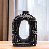 Oval Donut Shaped Vase - Chocolate 23cm