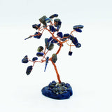 Gemstone Tree - Sodalite on Blue Agate Base (35 stones)