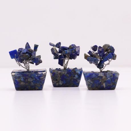 Mini Gemstone Tree On Orgonite Base - Sodalite (15 stones)