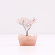 Mini Gemstone Tree On Orgonite Base - Rose Quartz (15 stones)