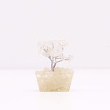 Mini Gemstone Tree On Orgonite Base - Rock Quartz (15 stones)