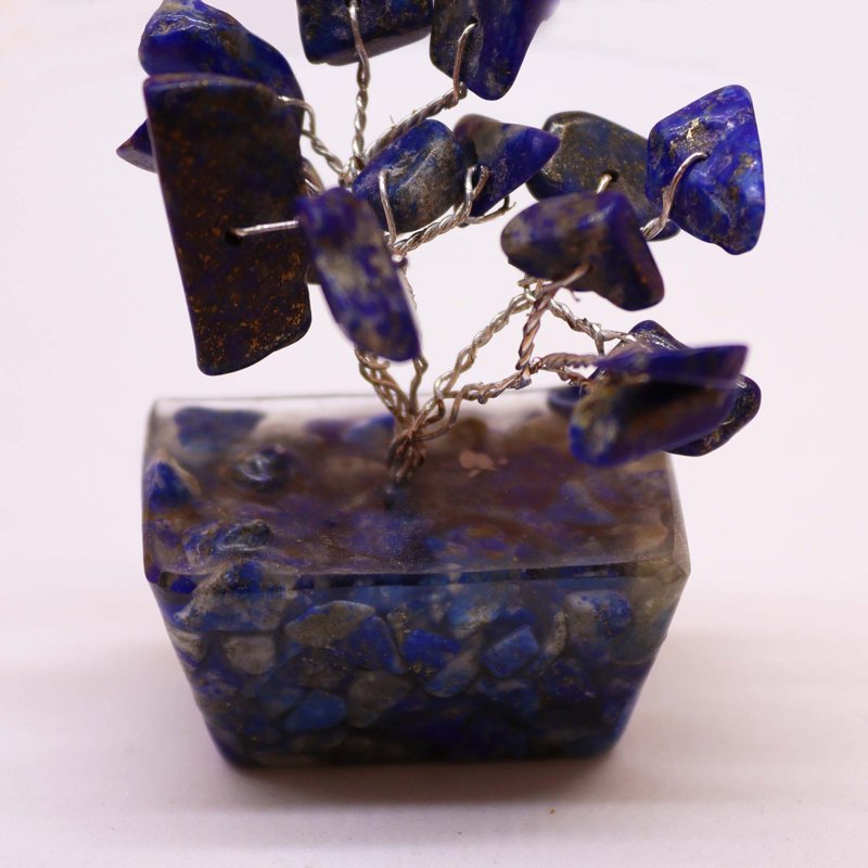 Mini Gemstone Tree On Orgonite Base - Sodalite (15 stones)