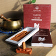 Pack of 15 Natural Incense Smudge Bricks and Burner - Amber Wood