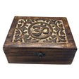 Large Wooden Keepsake Box 20x15x7.5cm -  Om