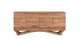 Giner and Colomer - 4-Door Acacia Sideboard With Wavy Detailing