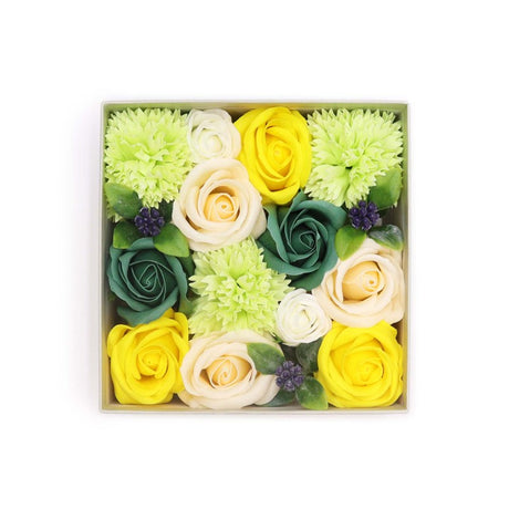 Square Box - Spring Celibrations - Yellow & Greens