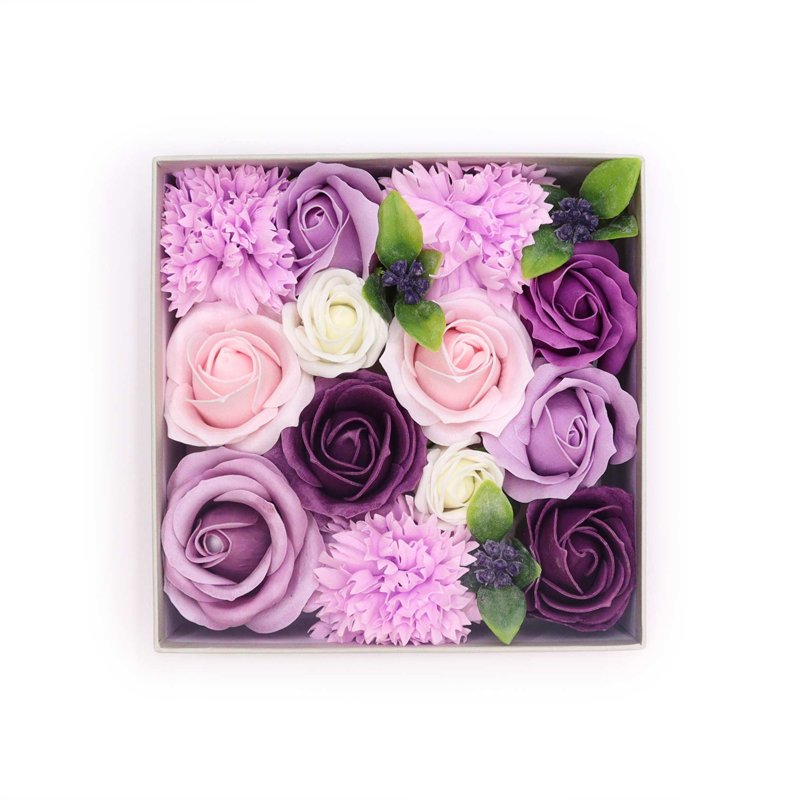 Square Box - Lavender Rose & Carnation