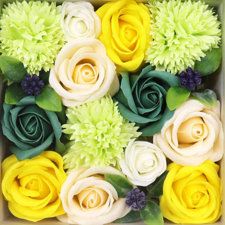 Square Box - Spring Celibrations - Yellow & Greens