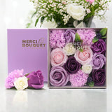 Square Box - Lavender Rose & Carnation