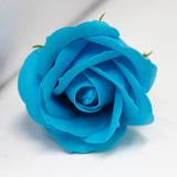 Craft Soap Flowers - Med Rose - Royal Blue