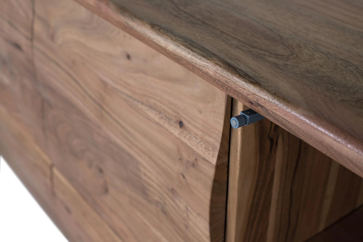 Giner and Colomer - Acacia Wood Sideboard With Modern Minimalist Design