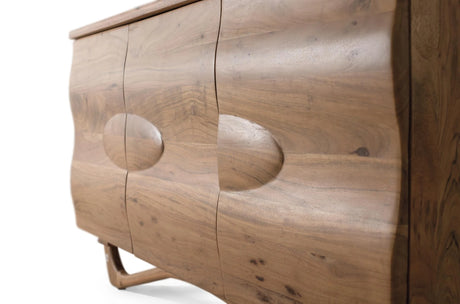 Giner and Colomer - Acacia Wood Sideboard With Modern Minimalist Design
