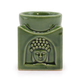 Square Buddha Burner - Dark Jade