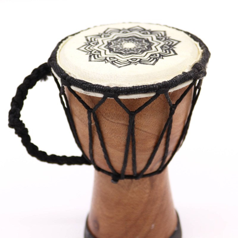 Mandala Wide Top Djembe Drum - 15cm