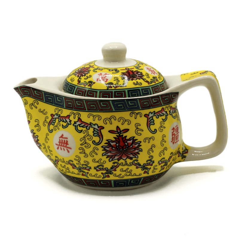 Small Herbal Teapot - Long Life Oriental Design