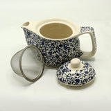 Small Herbal Teapot - Blue Pattern