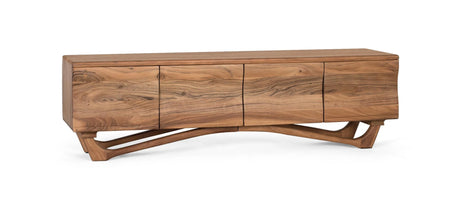 Giner and Colomer - Natural Acacia Wood TV Cabinet With 4 Doors
