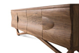 Giner and Colomer - Natural Acacia Wood TV Cabinet With 4 Doors