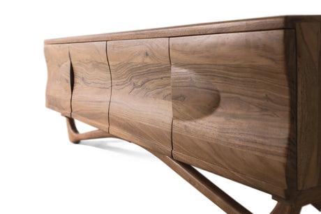 Giner and Colomer - Natural Acacia Wood TV Cabinet With 4 Doors