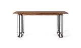Giner and Colomer - Rectangular Rosewood Dining Table With Metal Legs (200 cm)