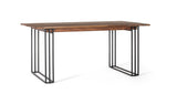 Giner and Colomer - Rectangular Rosewood Dining Table With Metal Legs (200 cm)