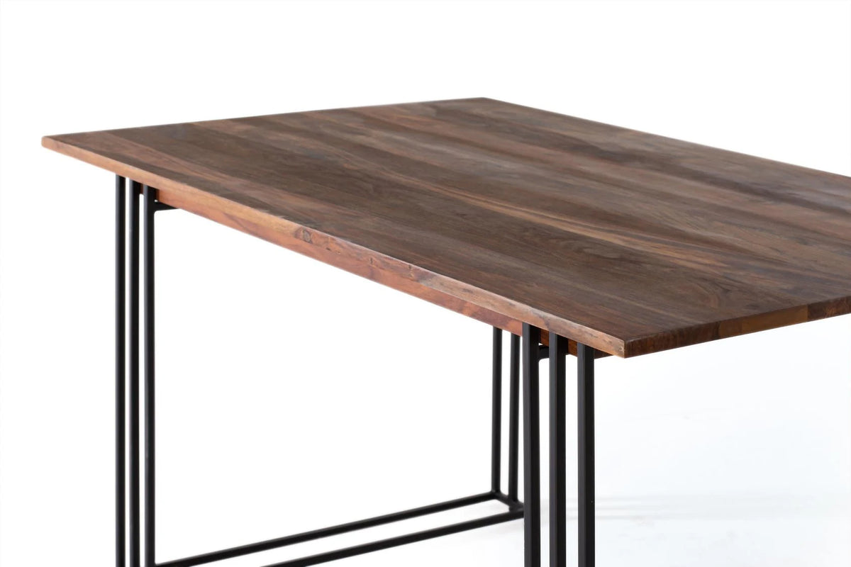 Giner and Colomer - Rectangular Rosewood Dining Table With Metal Legs (200 cm)