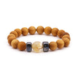 Cedarwood Solar Plexus Chakra Bangle with Citrine