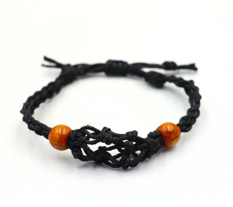 Gemstone Bracelet Cord - Black