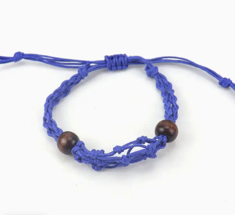 Gemstone Bracelet Cord - Navy