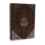 Heafty Red Tan Book - Zinc Rose Decor - 200 Deckle Edges Pages - 26x18cm