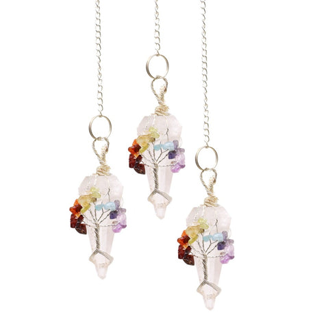 Magic Pendulum - Seven Chakra - Rock Quartz