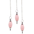 Lingam Shaped Gemstone Pendulum - Rose Quartz