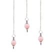 Facted Gemstone Pendulum - Rose Quartz