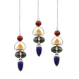 Four Elements Gemstone Pendulum - Red Jasper, Yellow Adventurine, Moss Agate, Sodalite & Moonstone